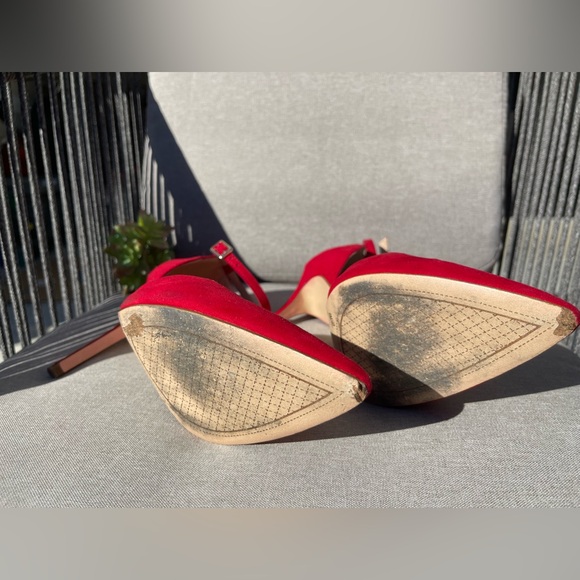 Red Jessica Simpson heels- size 9 - Picture 5 of 7